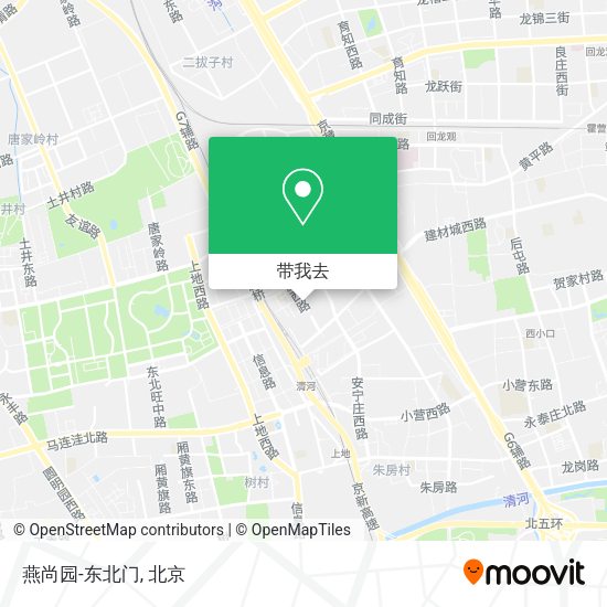 燕尚园-东北门地图
