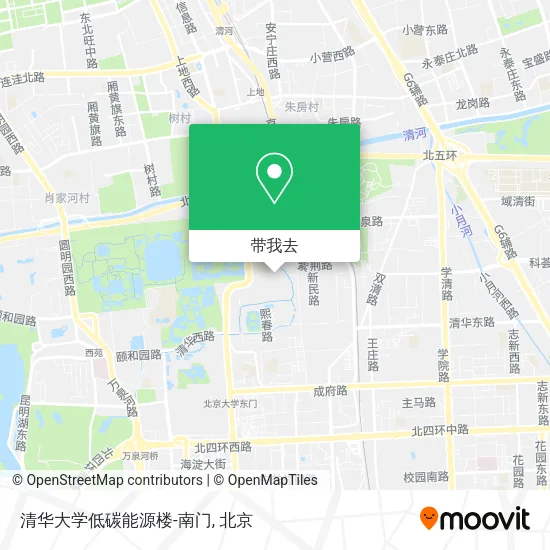 清华大学低碳能源楼-南门地图