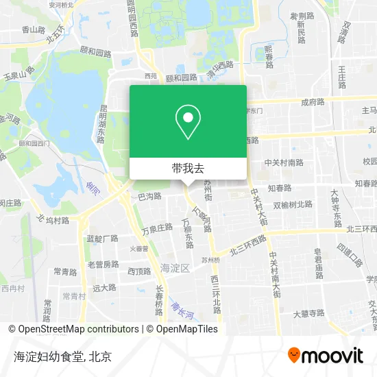 海淀妇幼食堂地图