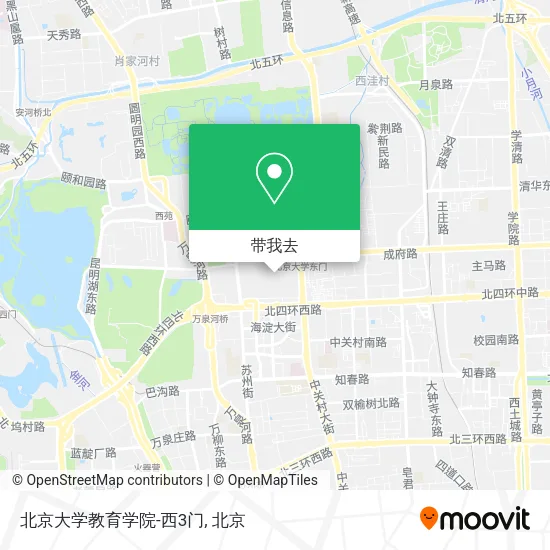 北京大学教育学院-西3门地图