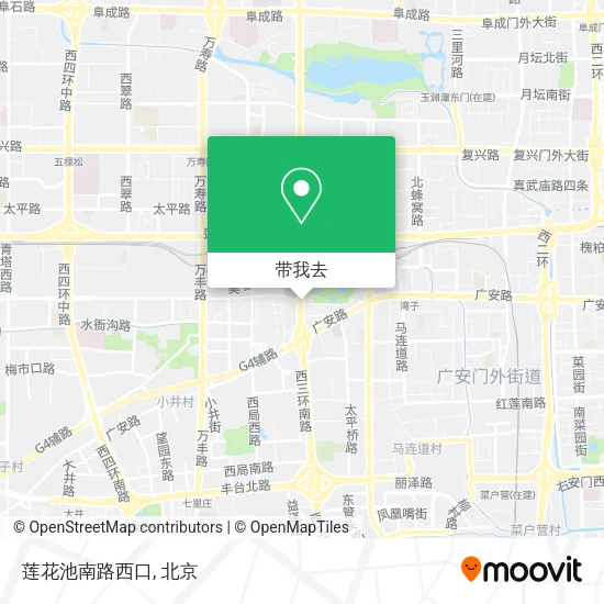 莲花池南路西口地图