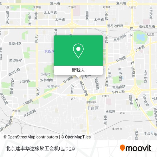 北京建丰华达橡胶五金机电地图