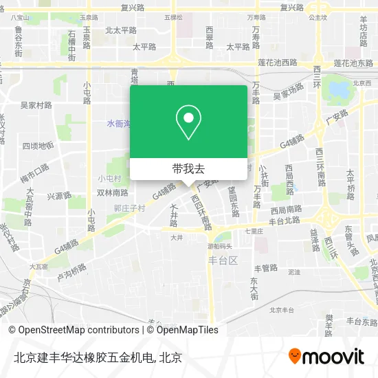 北京建丰华达橡胶五金机电地图