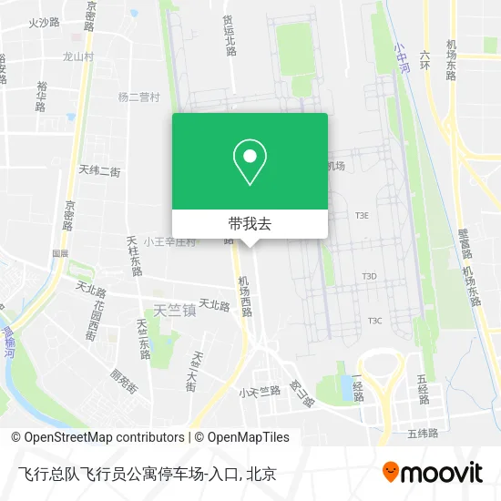 飞行总队飞行员公寓停车场-入口地图