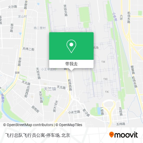 飞行总队飞行员公寓-停车场地图