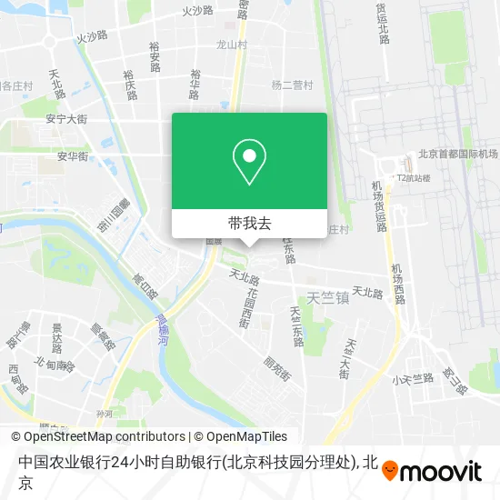 中国农业银行24小时自助银行(北京科技园分理处)地图