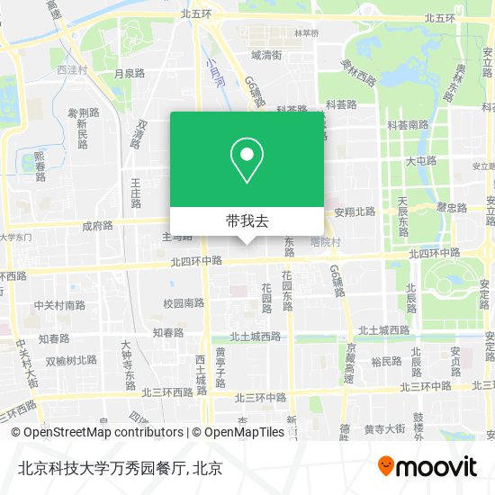 北京科技大学万秀园餐厅地图