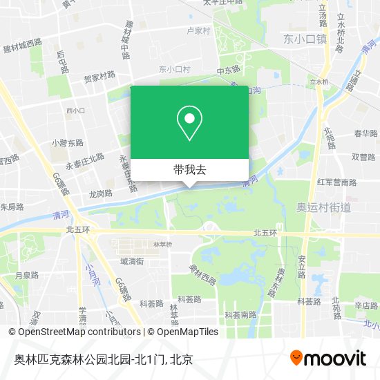 奥林匹克森林公园北园-北1门地图