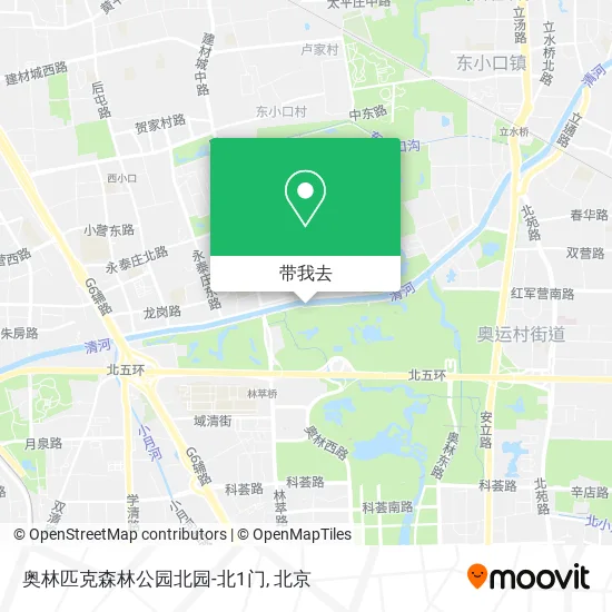 奥林匹克森林公园北园-北1门地图