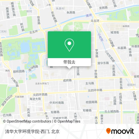 清华大学环境学院-西门地图