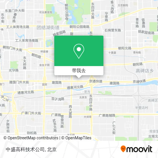 中盛高科技术公司地图