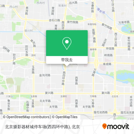 北京摄影器材城停车场(西四环中路)地图
