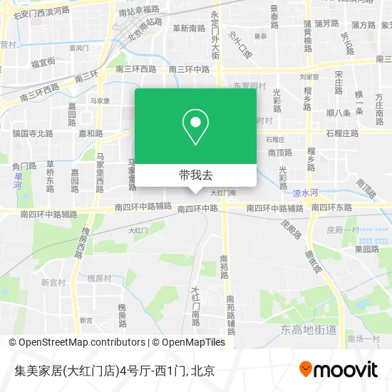 集美家居(大红门店)4号厅-西1门地图