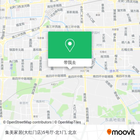 集美家居(大红门店)5号厅-北1门地图