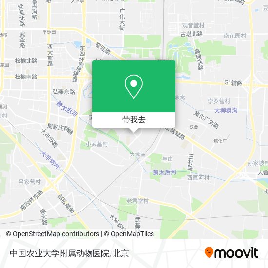 中国农业大学附属动物医院地图