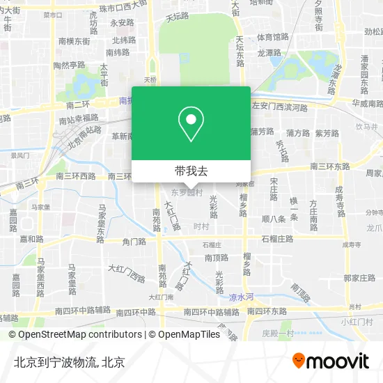 北京到宁波物流地图