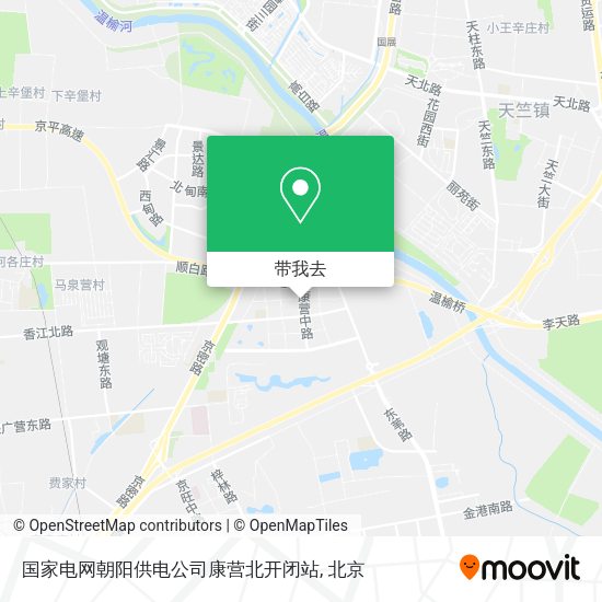 国家电网朝阳供电公司康营北开闭站地图