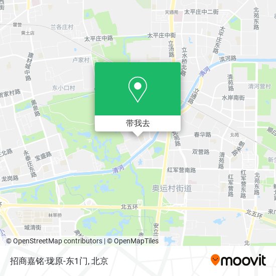 招商嘉铭·珑原-东1门地图