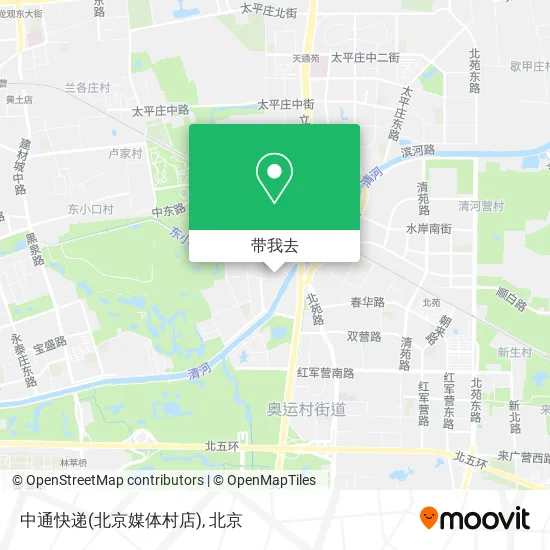 中通快递(北京媒体村店)地图
