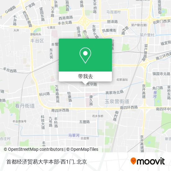 首都经济贸易大学本部-西1门地图