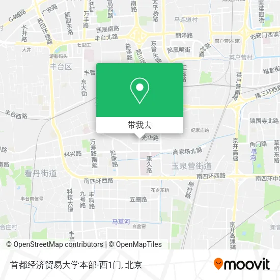 首都经济贸易大学本部-西1门地图