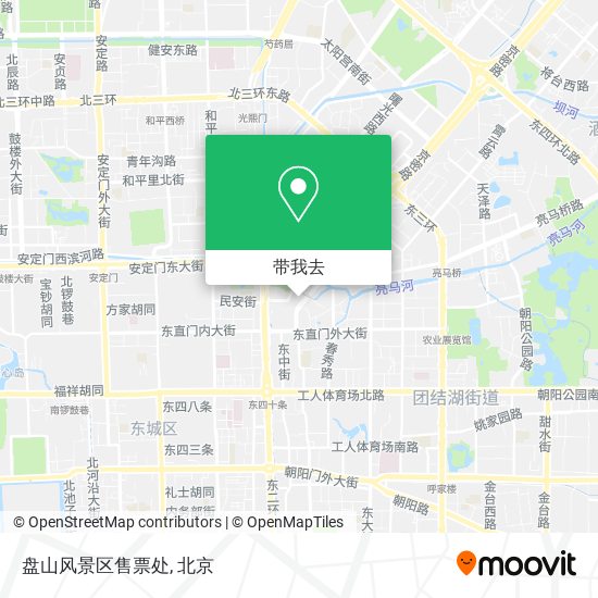 盘山风景区售票处地图