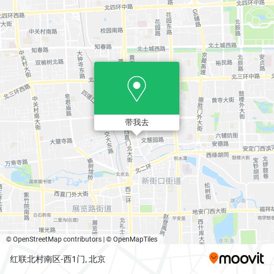 红联北村南区-西1门地图