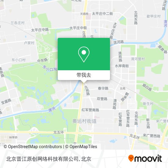 北京晋江原创网络科技有限公司地图