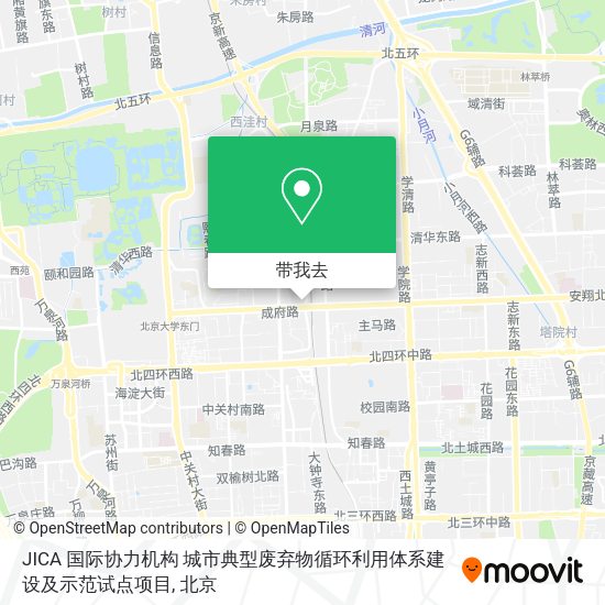 JICA 国际协力机构 城市典型废弃物循环利用体系建设及示范试点项目地图