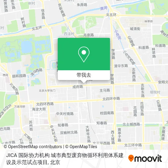 JICA 国际协力机构 城市典型废弃物循环利用体系建设及示范试点项目地图