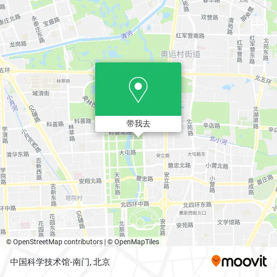 中国科学技术馆-南门地图