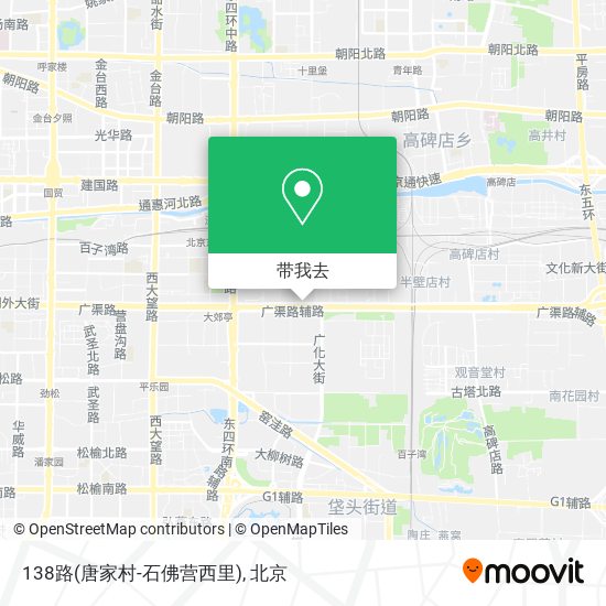 138路(唐家村-石佛营西里)地图
