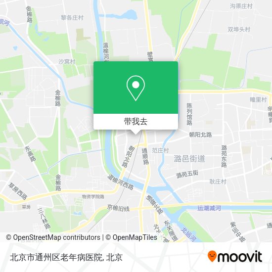 北京市通州区老年病医院地图