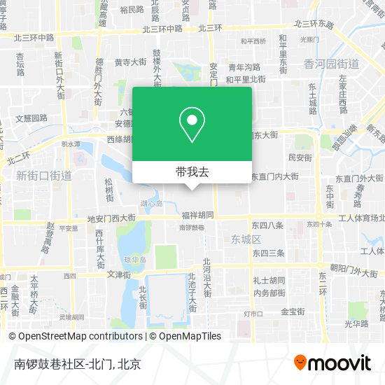南锣鼓巷社区-北门地图