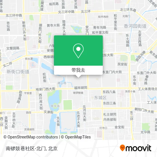 南锣鼓巷社区-北门地图