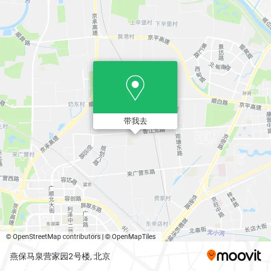 燕保马泉营家园2号楼地图