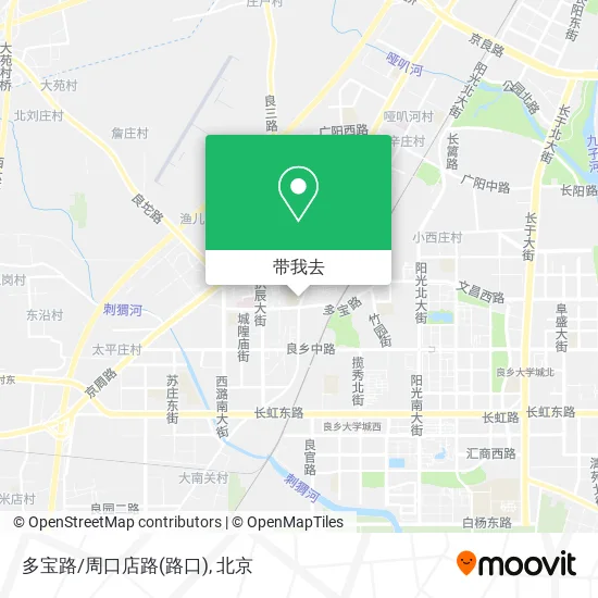 多宝路/周口店路(路口)地图