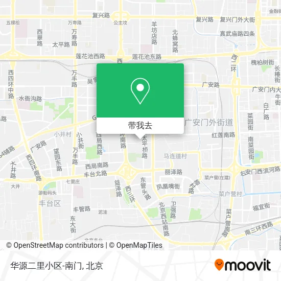华源二里小区-南门地图