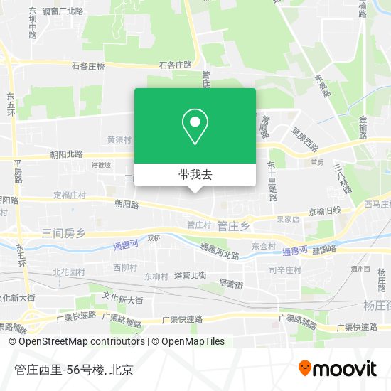 管庄西里-56号楼地图