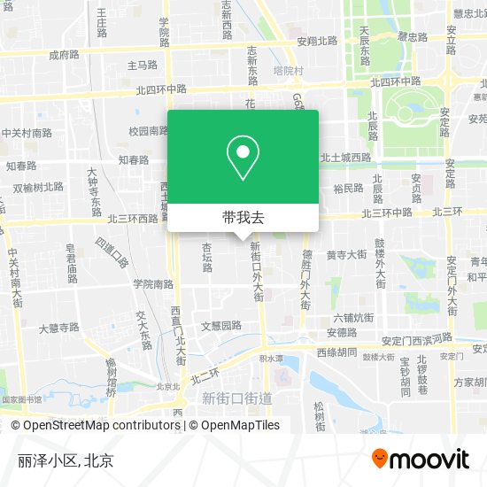 丽泽小区地图