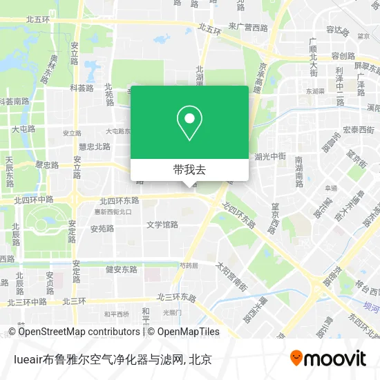 lueair布鲁雅尔空气净化器与滤网地图