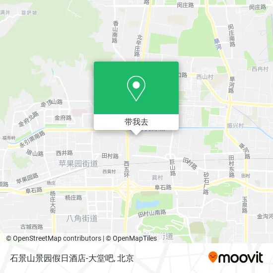 石景山景园假日酒店-大堂吧地图