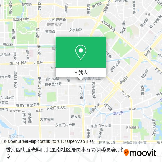 香河园街道光熙门北里南社区居民事务协调委员会地图