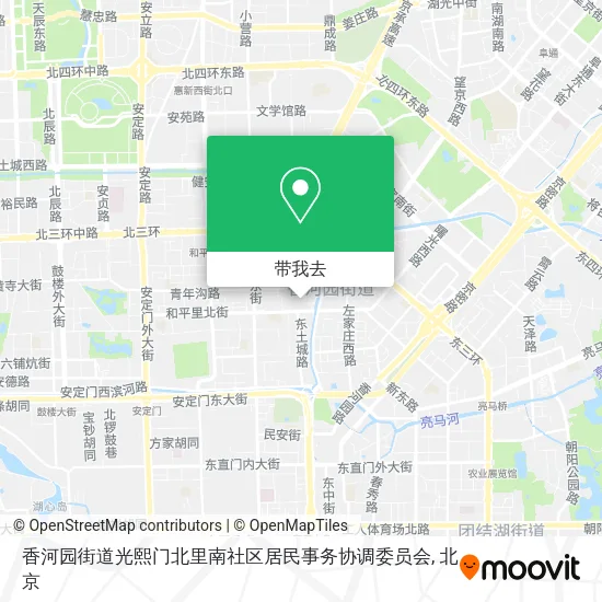 香河园街道光熙门北里南社区居民事务协调委员会地图