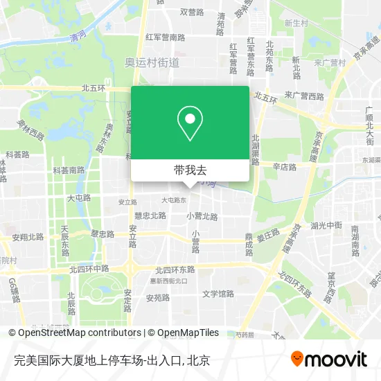 完美国际大厦地上停车场-出入口地图