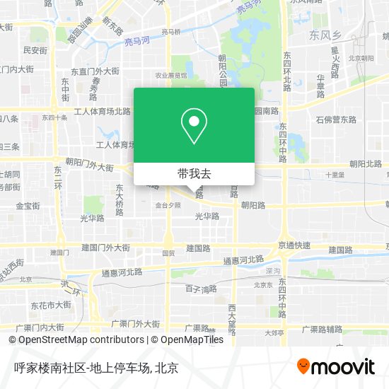 呼家楼南社区-地上停车场地图