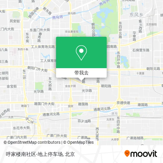呼家楼南社区-地上停车场地图