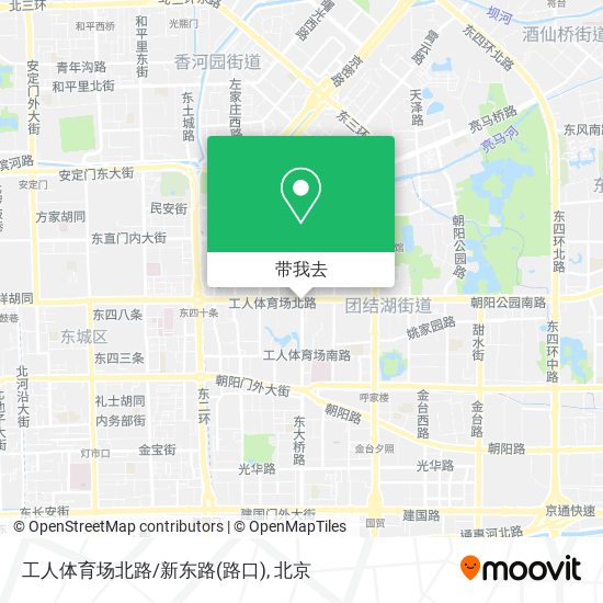 工人体育场北路/新东路(路口)地图