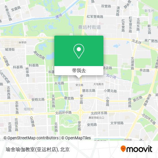 瑜舍瑜伽教室(亚运村店)地图