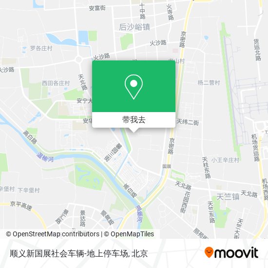 顺义新国展社会车辆-地上停车场地图